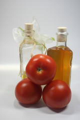 Tomaten, Essig und Öl