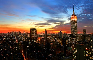 Tuinposter Skyline van New York © Gary