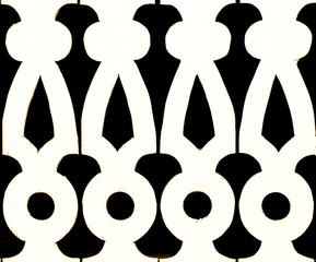 A black and White cutout background pattern