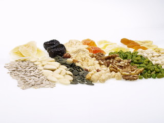 nüsse und dörrobst