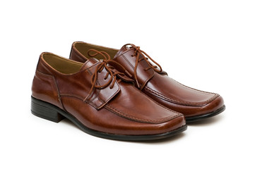 Male shoes isolated on the white background
