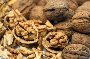 Walnuts background