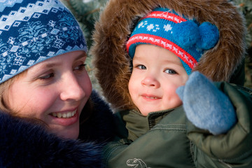 Mam and son 
