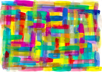 child pattern drawing, drawn by watercolor