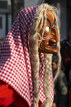 Hexenmaske in der Alemannischen Fasnet Stock Photo | Adobe Stock