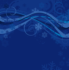 abstract floral design for winter