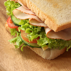 Close-up of a fresh sandwich