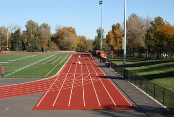 High school sports field