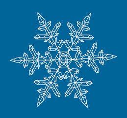 Blue snowflake