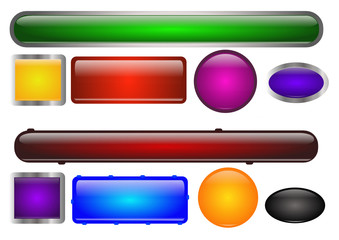 boutons multicolores