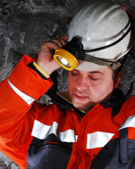 portrait of a mine worker