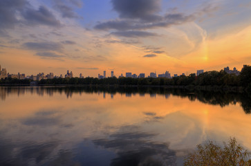 Fototapeta premium Sunset in Central Park