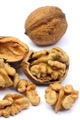 Walnuts close-up