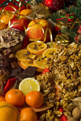 Christmas food background