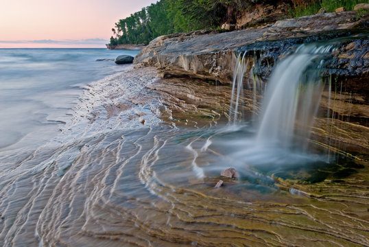 Miner's Beach Cascade Pictured Rocks National Lakeshore
