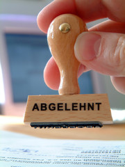 Stempel Abgelehnt