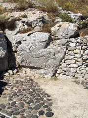 part of the ruins of ancient thira on the island of santorini 13