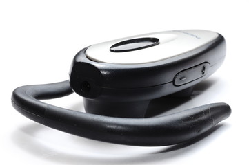Bluetooth headset isolated on white