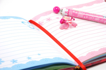 pink girl diary
