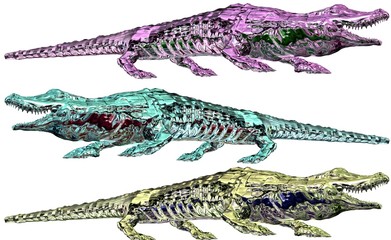 Krokodil metallic
