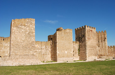 Fototapeta na wymiar Starego zamku Smederevo na Dunaju w Serbii Europie
