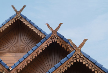 Classic, northern style architecture from Chiang Mai, Thailand