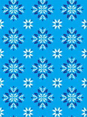 Floreal Foliage Pattern Background - Blue texture