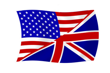 USA & UK Flagge