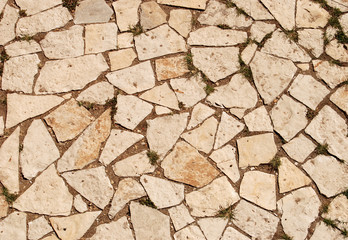 Stone road or walkway 