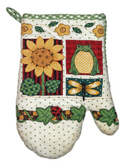 A baking glove, includes clipping path