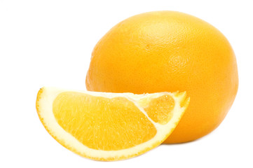 object on white - food -fruit -orange