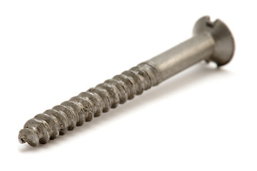 object on white - tool - screw close up
