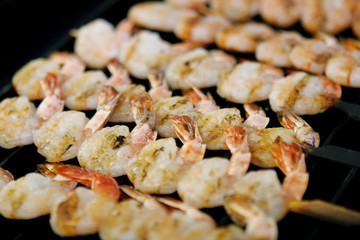 grilled prawns - gegrillte scampi