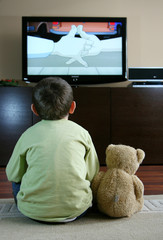 watching TV