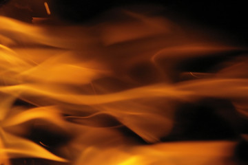 abstract fire background in black and orange