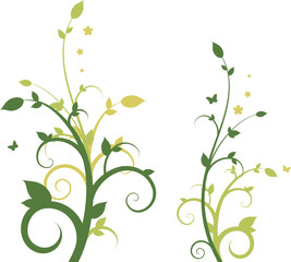 Floral design, image vectorielle