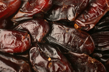 Date brown fruit isolated on white background