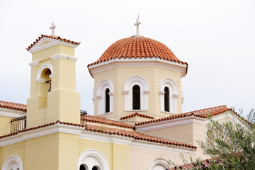 The top of a Greek Orthodox Church