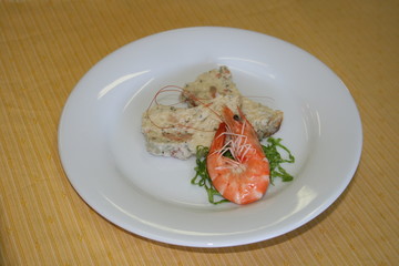 terrine de poisson et crevettes