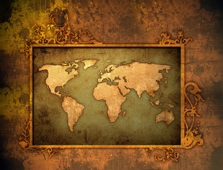 Fototapeta na wymiar world map textures and backgrounds