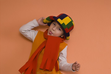 Little girl and surprise performance playing