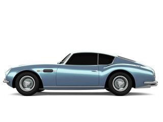 Obraz na płótnie Canvas Light-blue Classical Sports Car