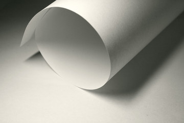 Gerolltes Blatt