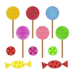 Lollipops and candies