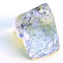 bloc de quartz translucide