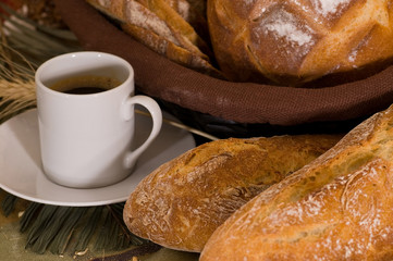 Various baked bread