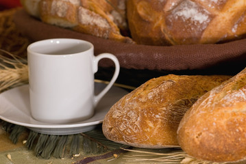 Various baked bread