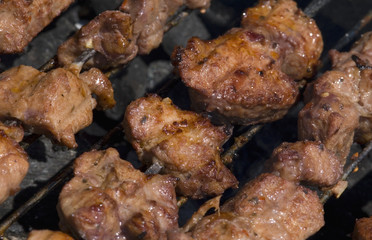 grilled barbecue meat