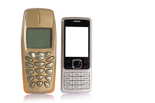 new and old mobile phones, upgrade