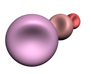 abstract candy isolated on white background